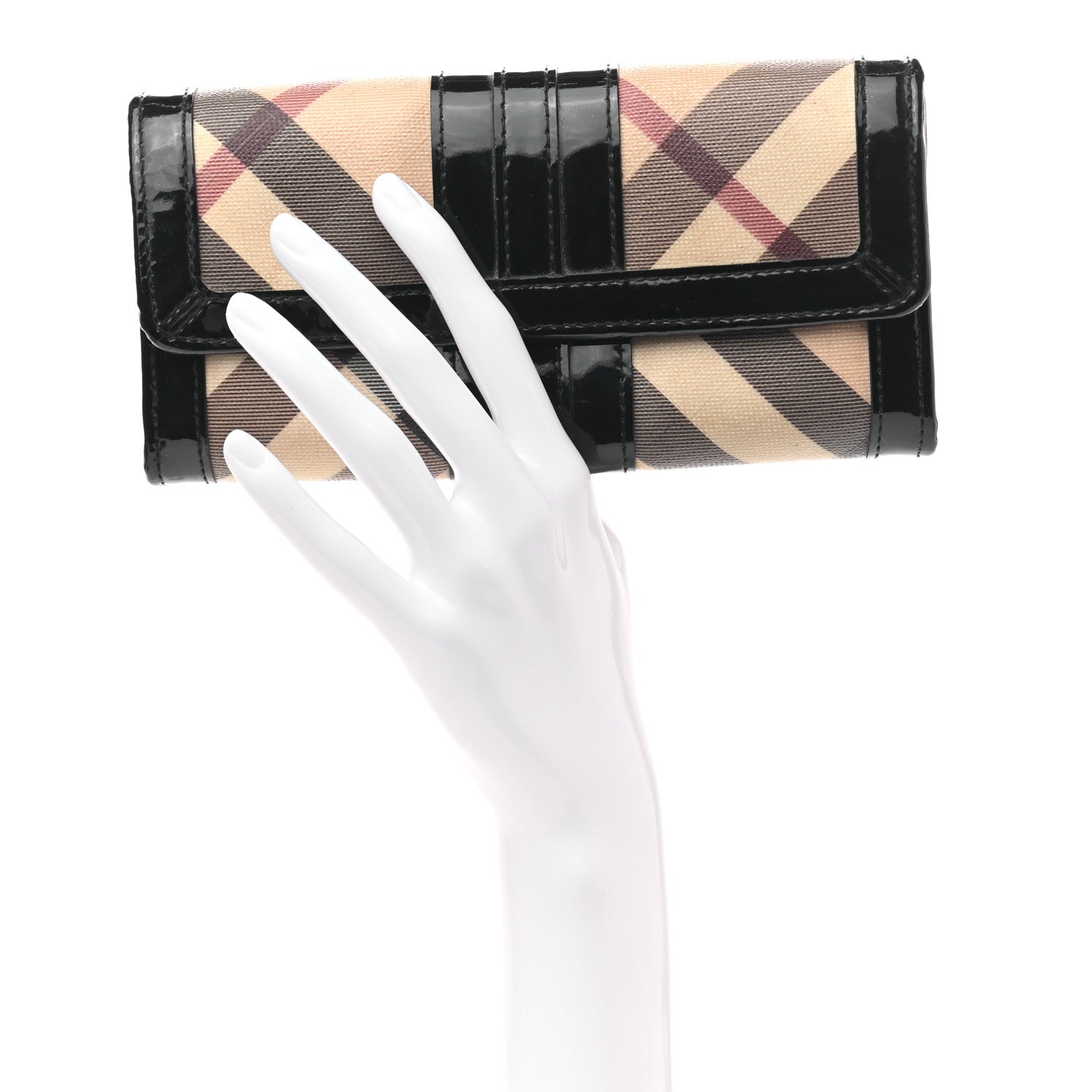 Burberry Supernova Check Penrose Continental Wallet Black 2 of 8