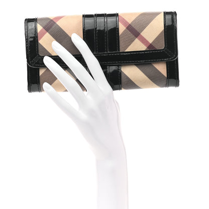 Burberry Supernova Check Penrose Continental Wallet Black 2 of 8