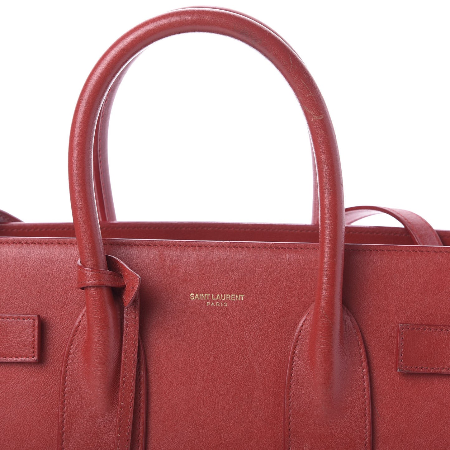 Calfskin Small Sac De Jour Lipstick Red