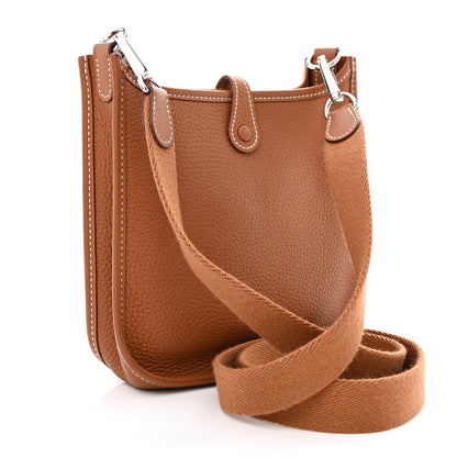 Hermes Taurillon Clemence Evelyne TPM Gold 3 of 11