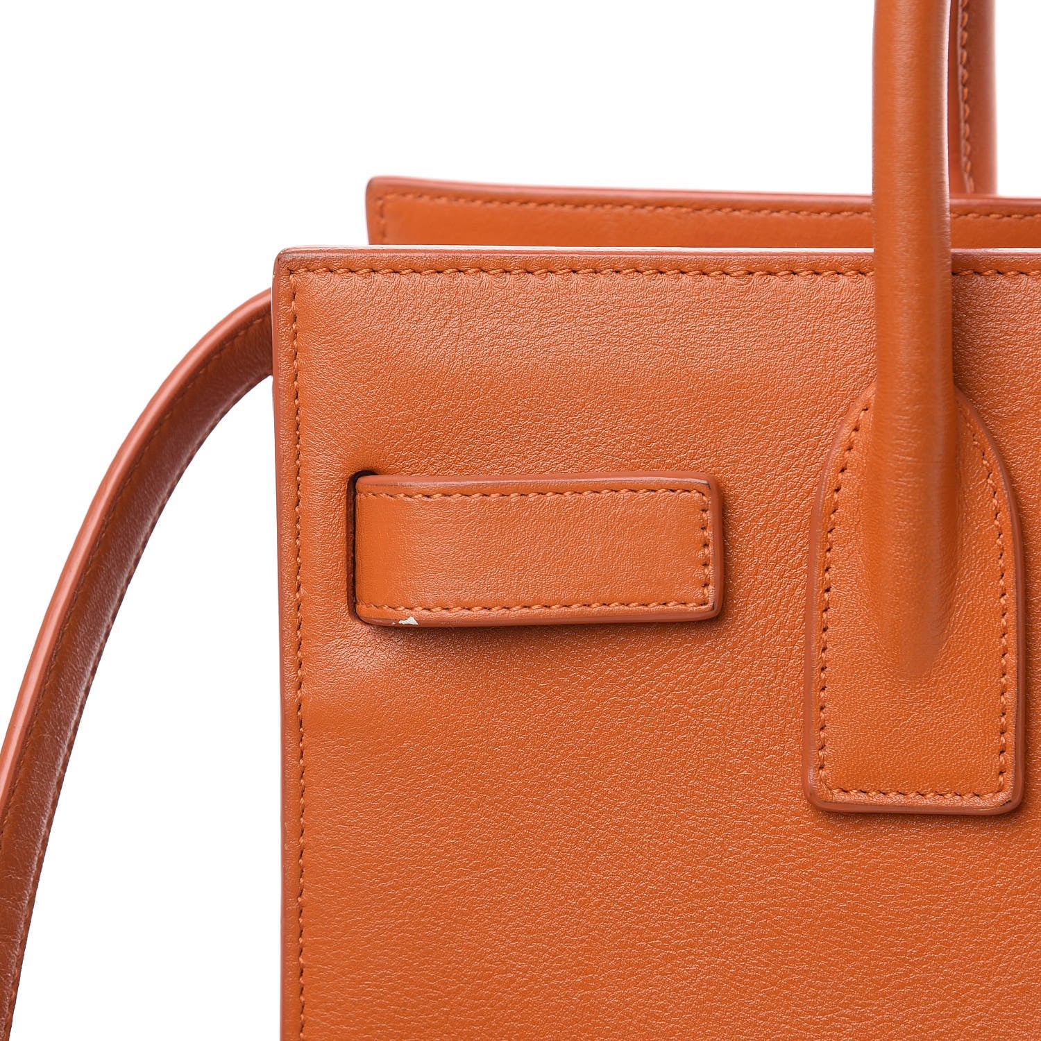 Saint Laurent Calfskin Baby Sac De Jour Orange 12 of 13