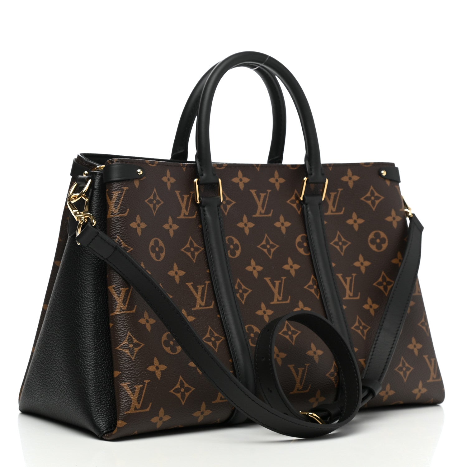 Louis Vuitton Monogram Soufflot MM Black 3 of 11