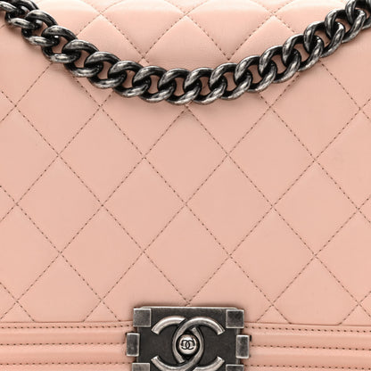 Chanel Calfskin Quilted New Medium Boy Flap Light Pink 8 of 13