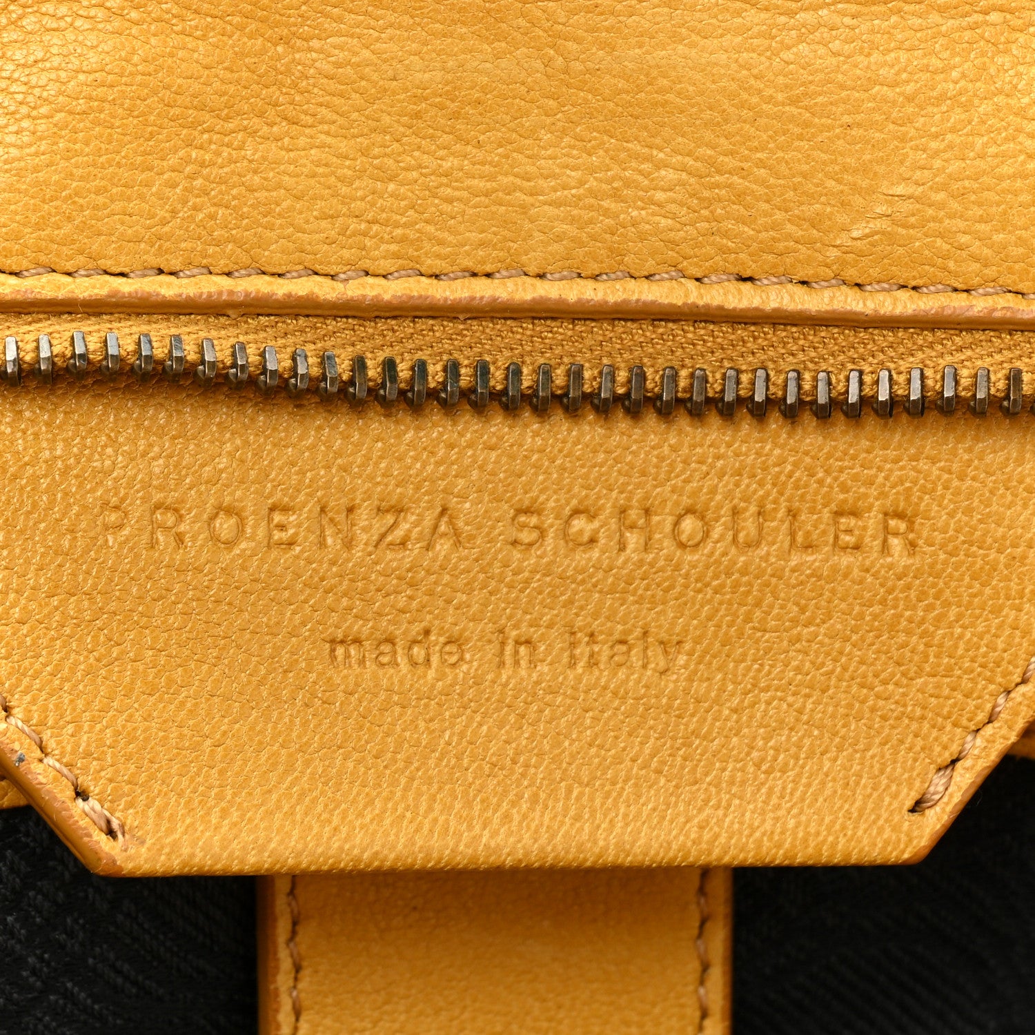 Proenza Schouler Lambskin Medium PS1 Satchel Mustard 6 of 22