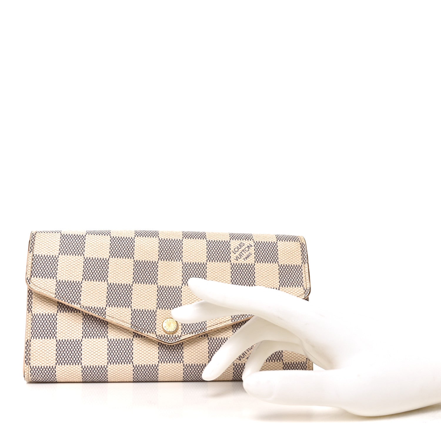 Louis Vuitton Damier Azur Sarah Wallet NM 2 of 8