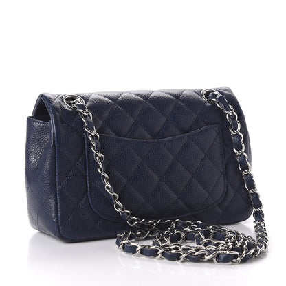 Chanel Caviar Quilted Mini Rectangular Flap Navy 3 of 11
