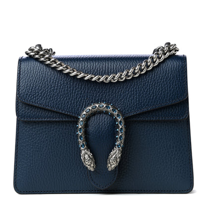 Gucci Dollar Calfskin Crystal Mini Dionysus Shoulder Bag Blue Agata Montana Sapphire 1 of 6