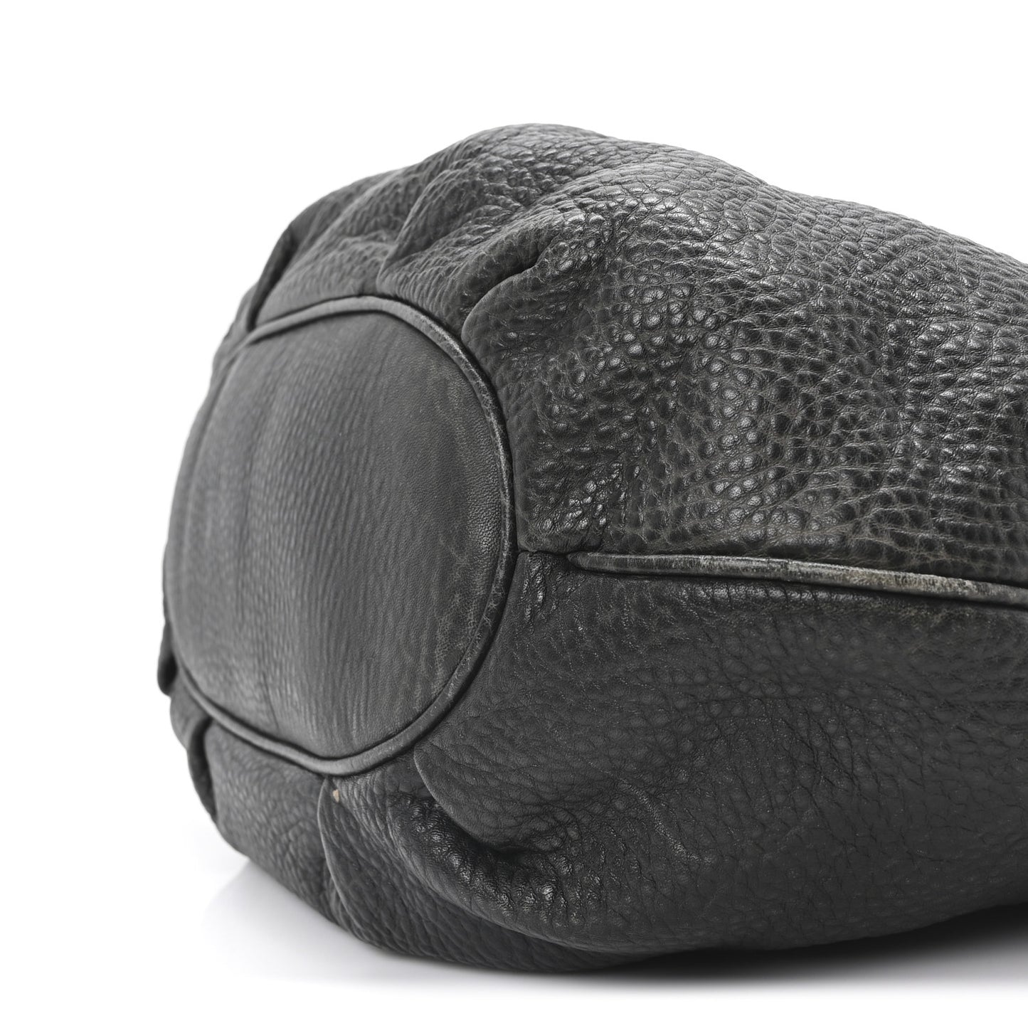 Pebbled Calfskin Medium Pelham Hobo Black