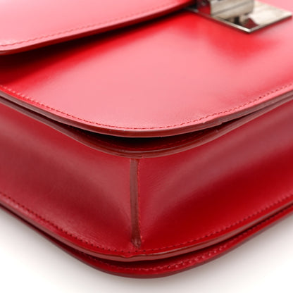 Celine Box Calfskin Medium Classic Box Flap Bag Red 8 of 9
