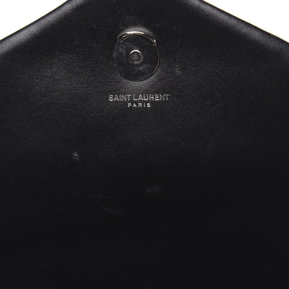 Saint Laurent Calfskin Y Quilted Monogram Large Loulou Chain Satchel Black 6 of 11