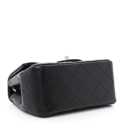 Chanel Lambskin Quilted Mini Square Flap Black 4 of 11