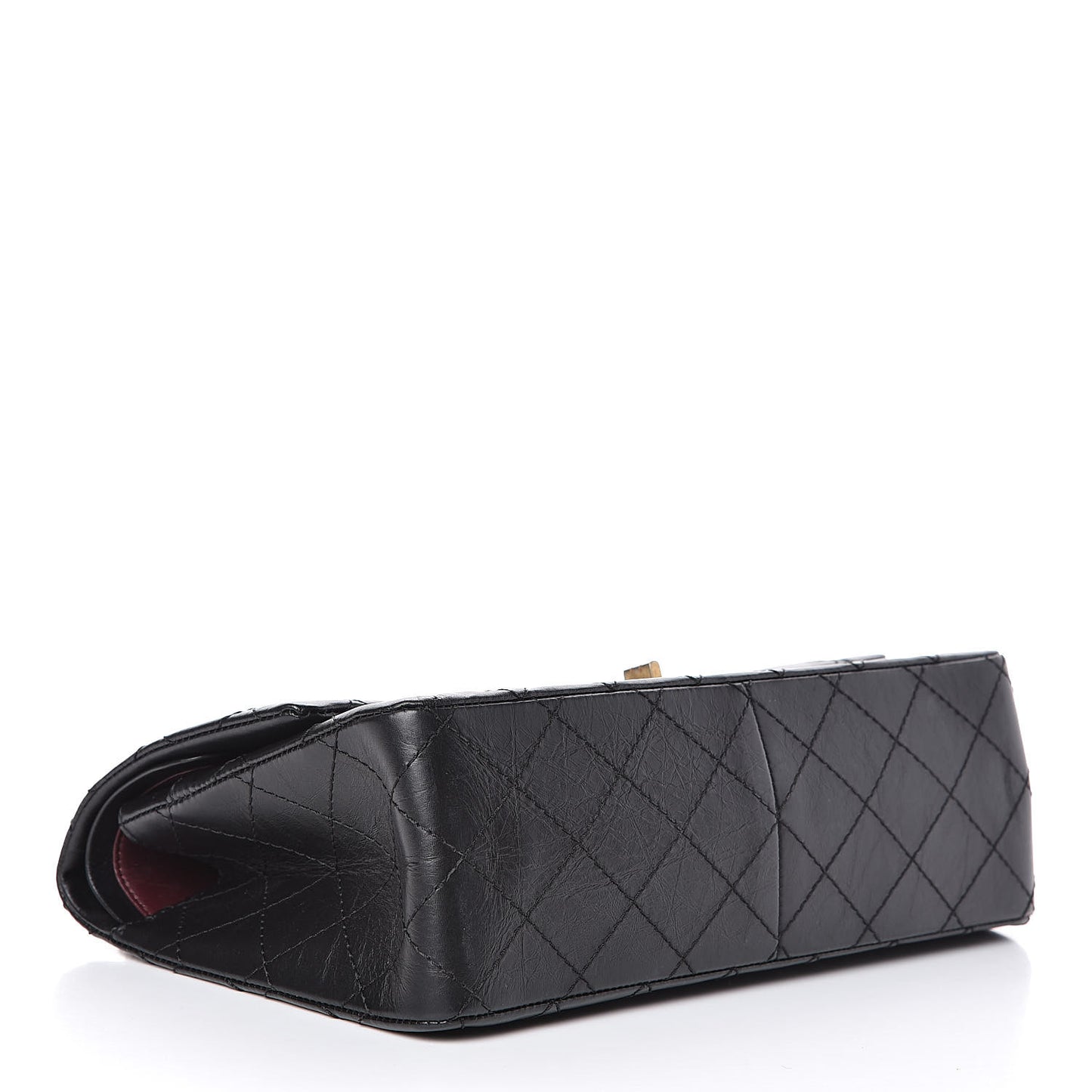 Aged Calfskin Quilted 2.55 Reissue 226 Flap Black