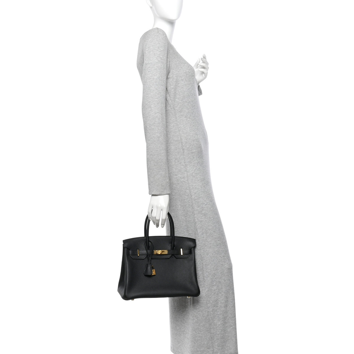 Hermes Togo BIRKIN 30 Black 2 of 11