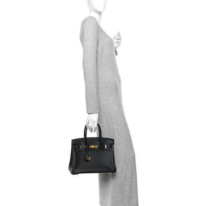 Hermes Togo BIRKIN 30 Black 2 of 11