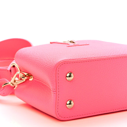 Louis Vuitton Taurillon Monogram Tuffetage Capucines Mini Fluo Pink 8 of 9