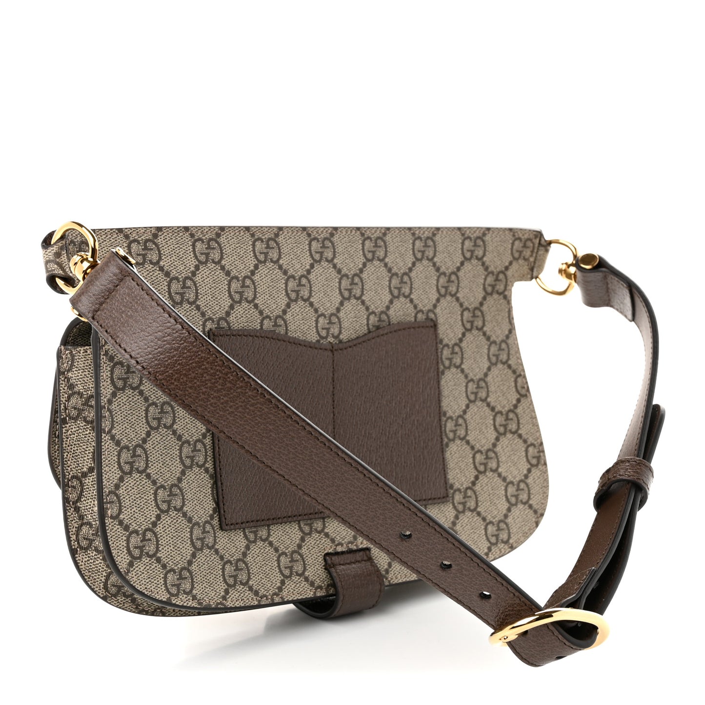 GG Supreme Monogram Textured Dollar Calfskin Blondie Belt Bag Beige Ebony New Acero