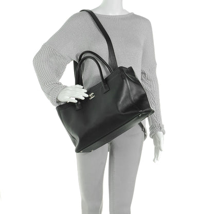 Chanel Calfskin Cerf Executive Shopper Tote Black 2 of 7