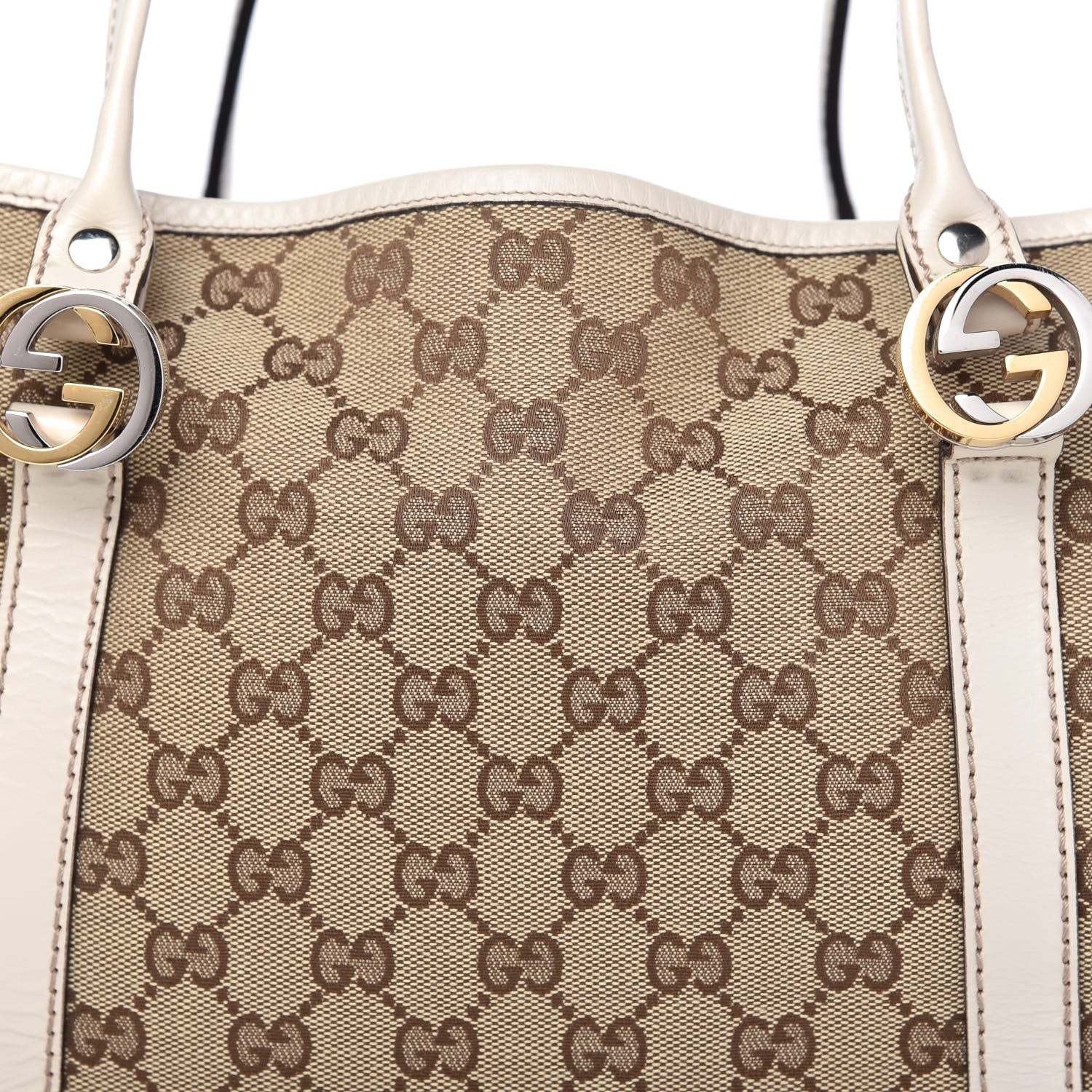 Gucci Monogram Medium Twins Tote Off White 10 of 10