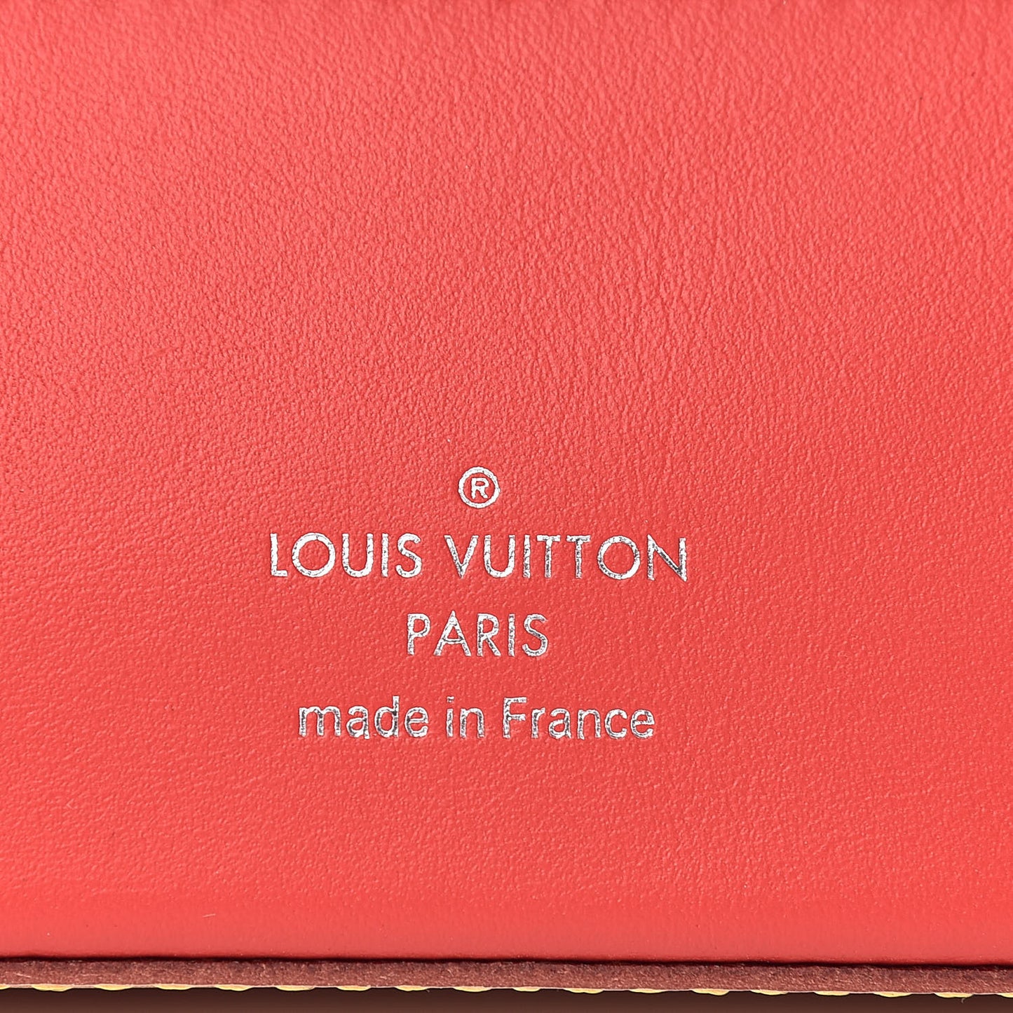 Monogram Elizabeth Pencil Pouch Red