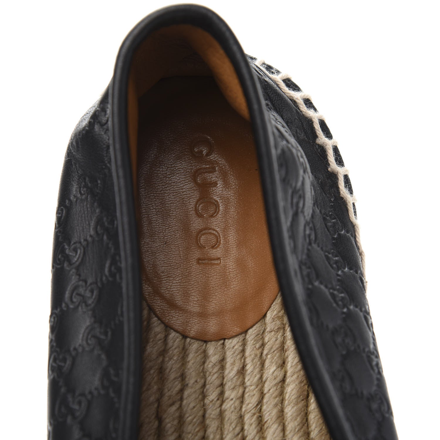 Gucci Microguccissima Signature Espadrilles 39 Black 6 of 9
