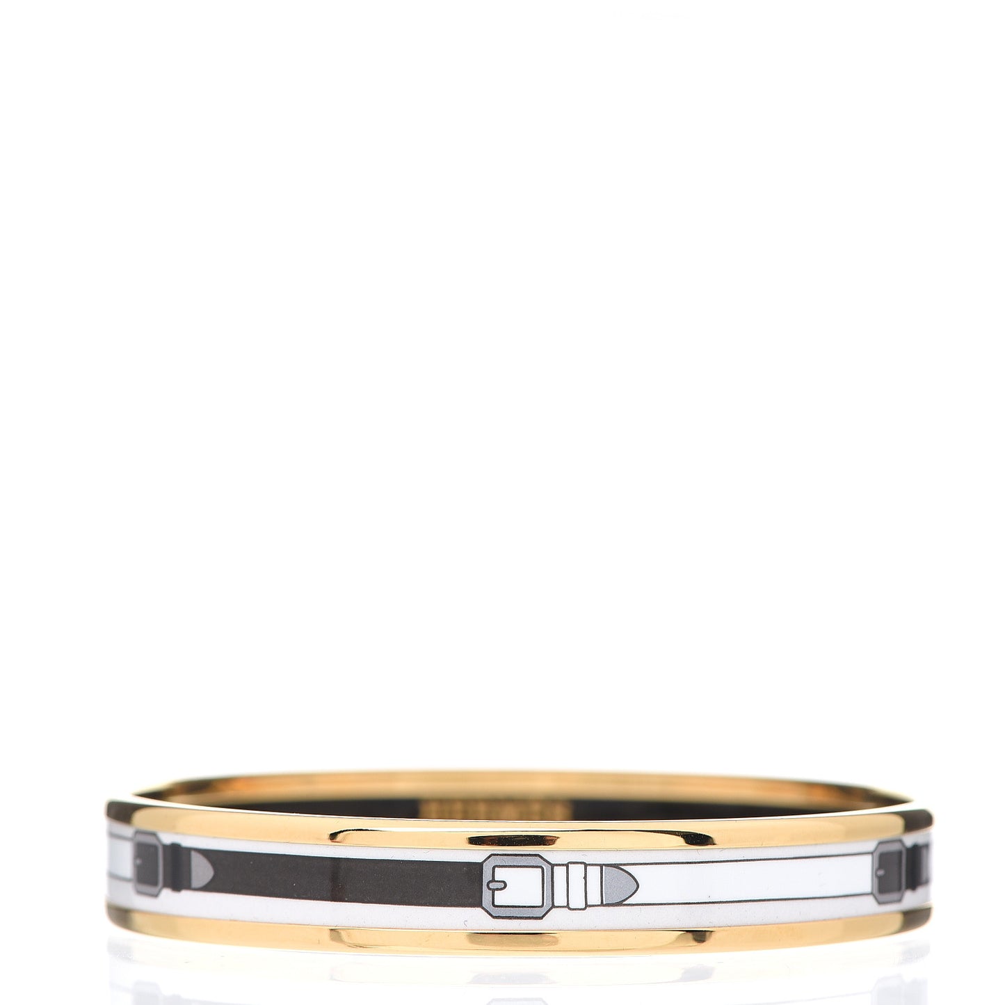 Enamel Printed Narrow Grand Manege Bracelet 62 Faux Gris