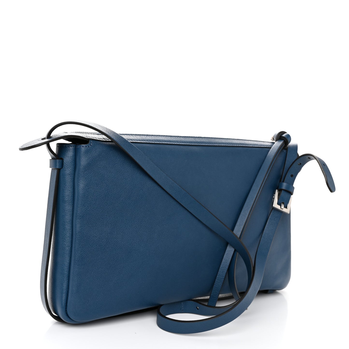Vitello Medium Simply Fendi Shoulder Bag Blue