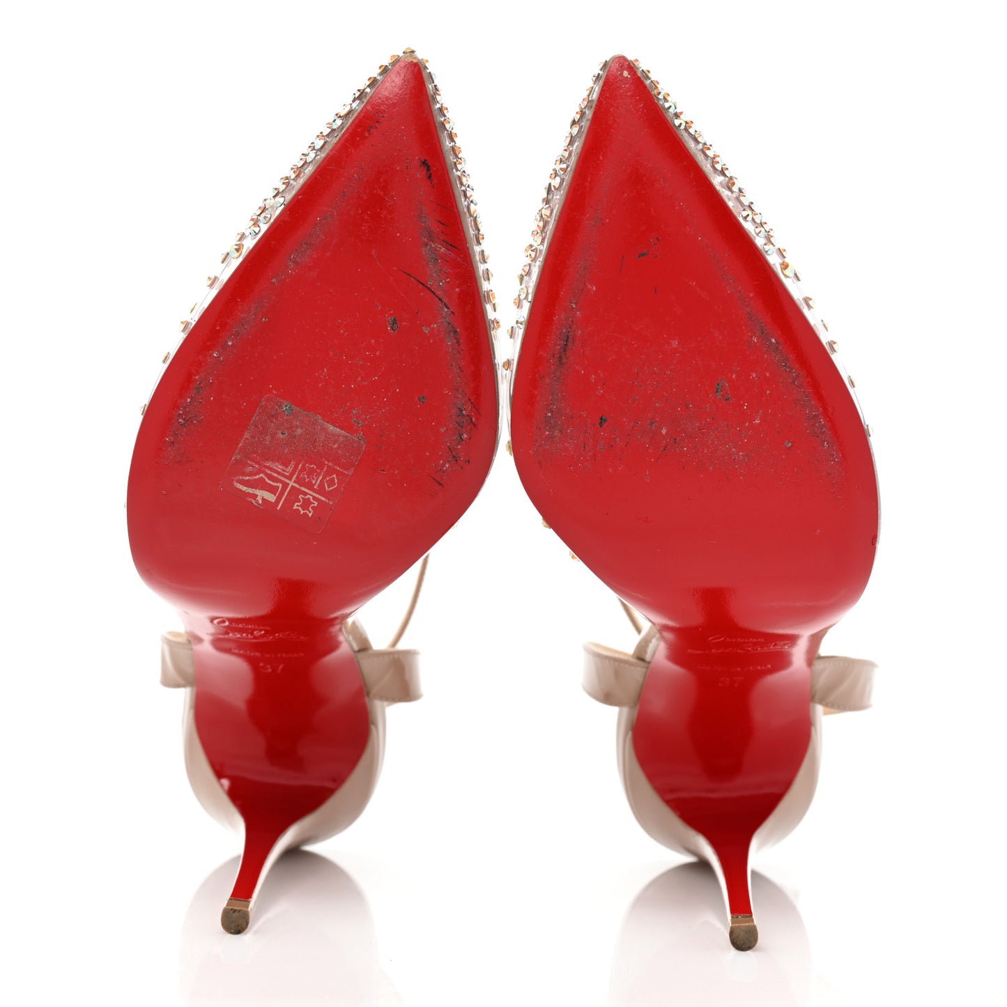 PVC Calf Alicoco Spikaqueen 100 Pumps 37 Nude