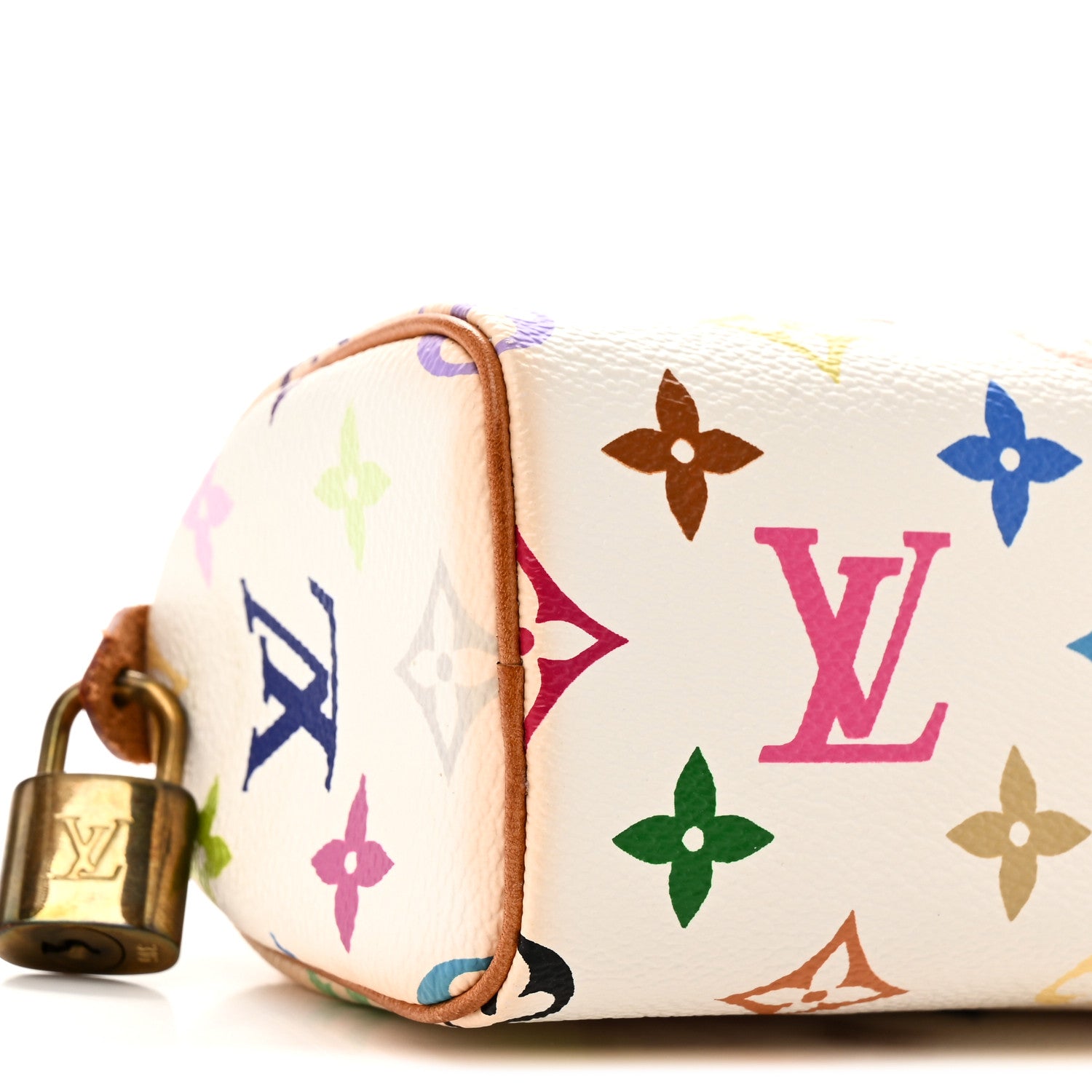 Louis Vuitton Monogram Multicolor Mini Sac HL Speedy White 8 of 10