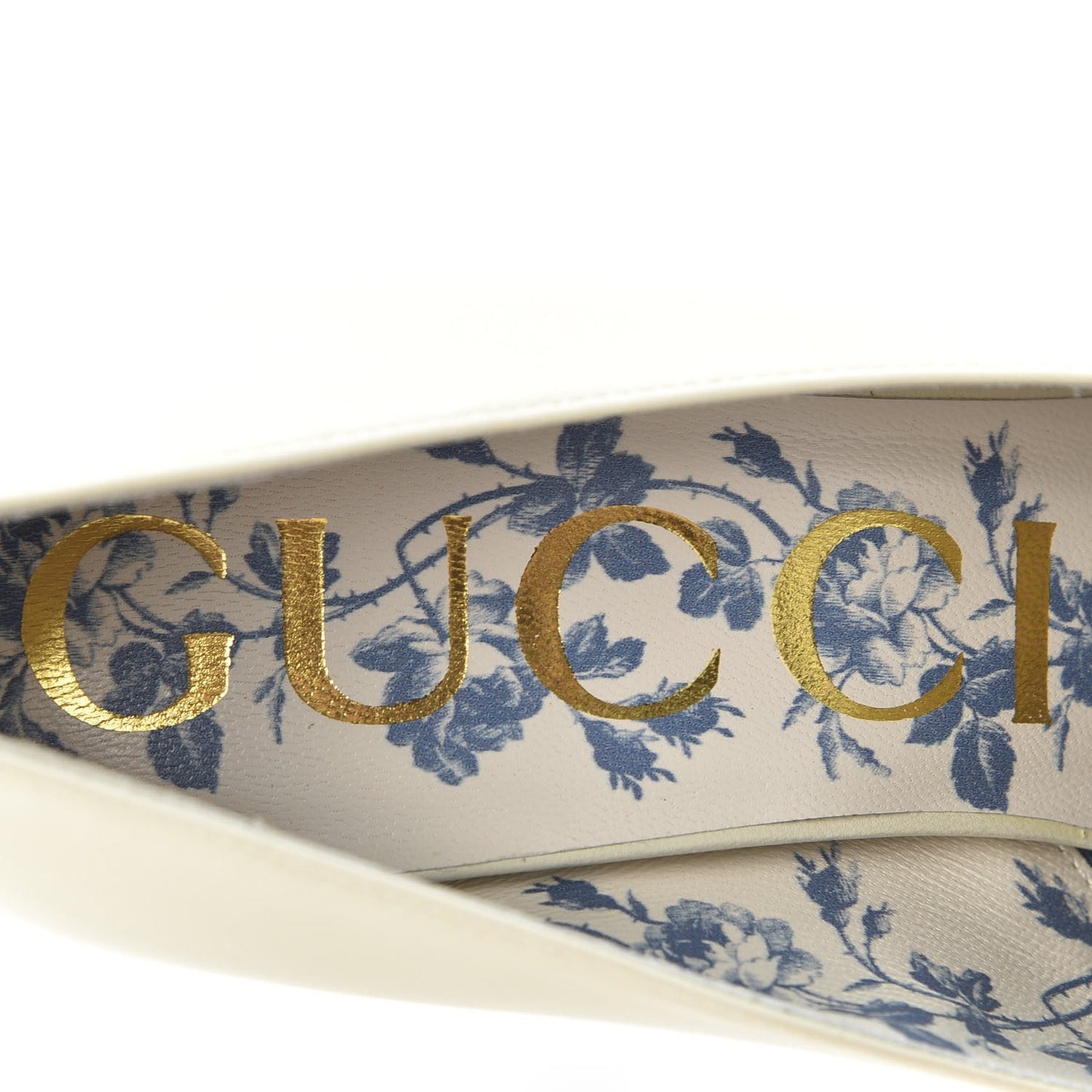 Malaga Kid GG Victoire 95mm Loafer Pumps 37 Vintage White