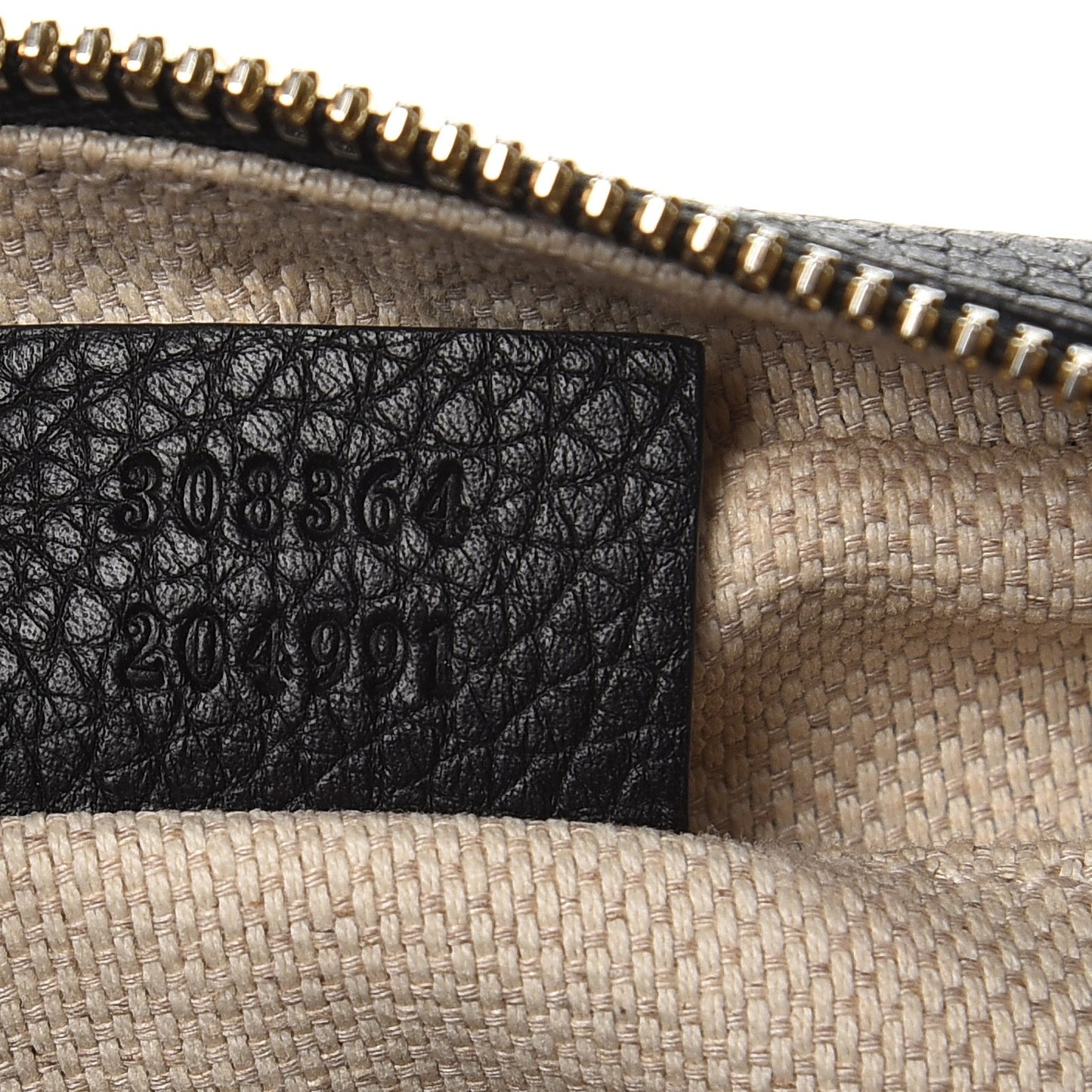 Pebbled Calfskin Small Soho Disco Bag Black