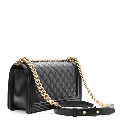 Chanel Caviar Quilted Medium Boy Flap Black 3 of 11