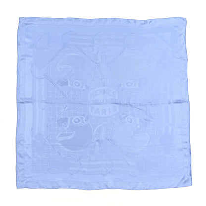 Hermes Silk Bouclerie Moderne Scarf 115 Bleu 1 of 4