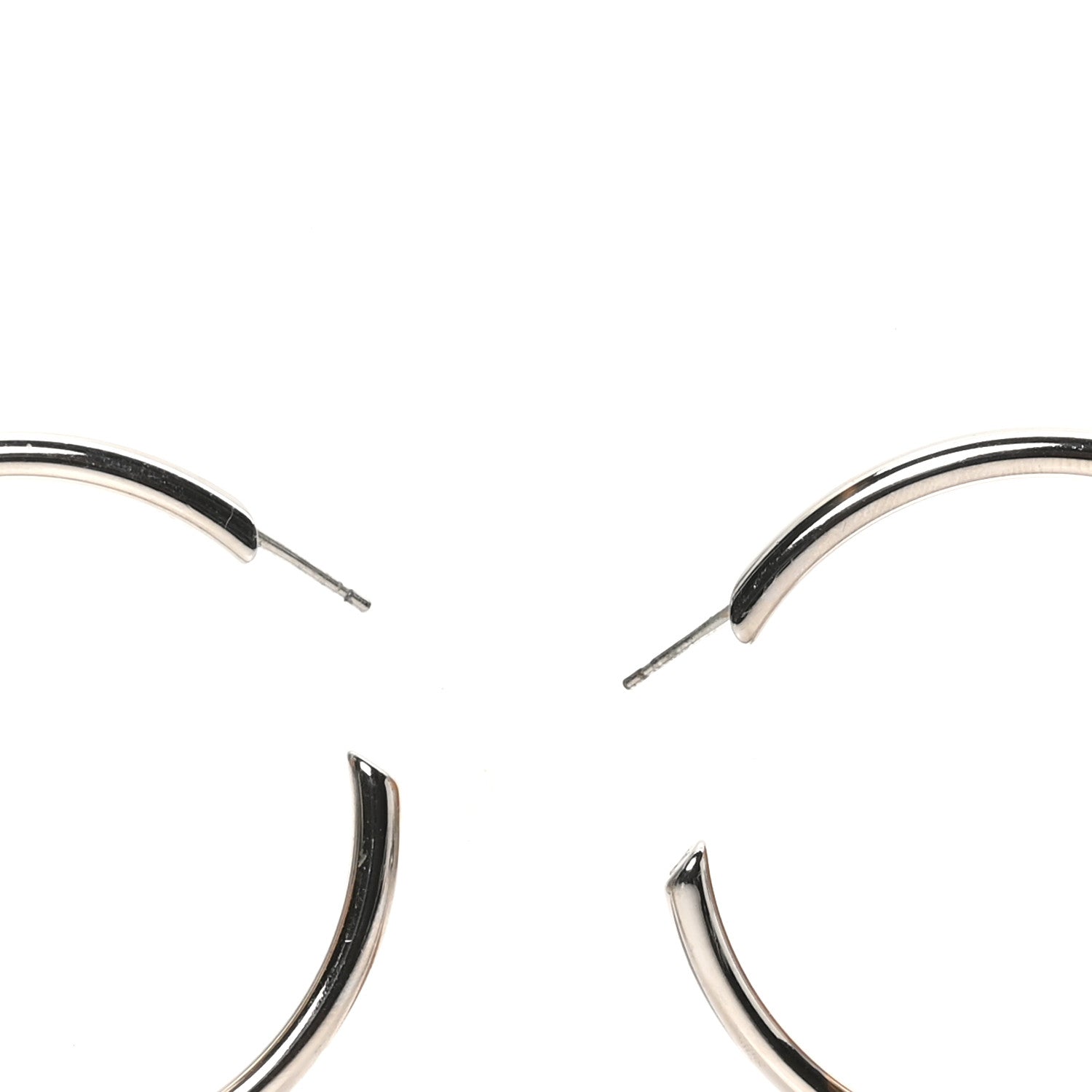 Louis Vuitton My LV Hoop Earrings Silver 3 of 5