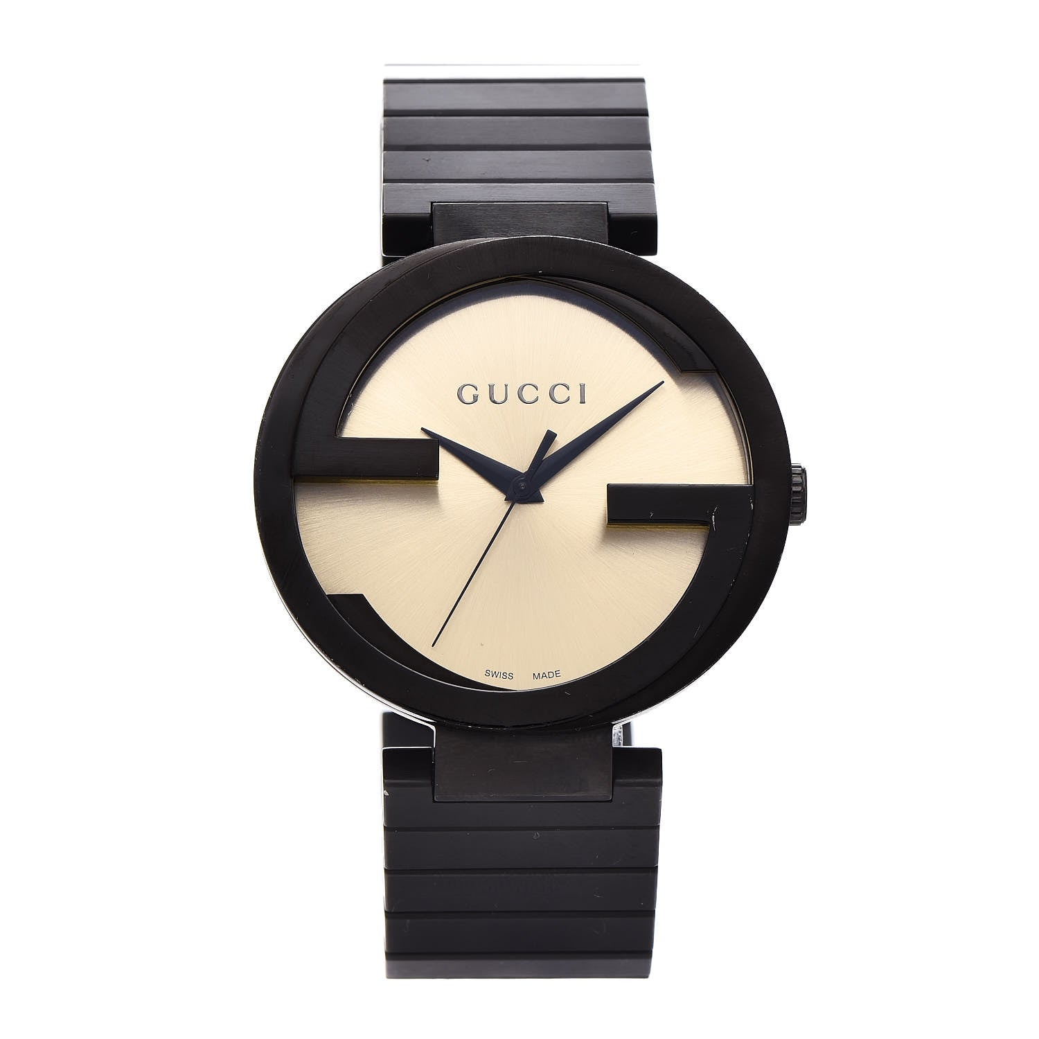 Gucci Stainless Steel 42mm Interlocking G Grammy Quartz Watch 1 of 6