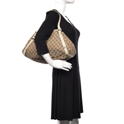 Gucci Monogram Medium Abbey Shoulder Bag Off White 2 of 14