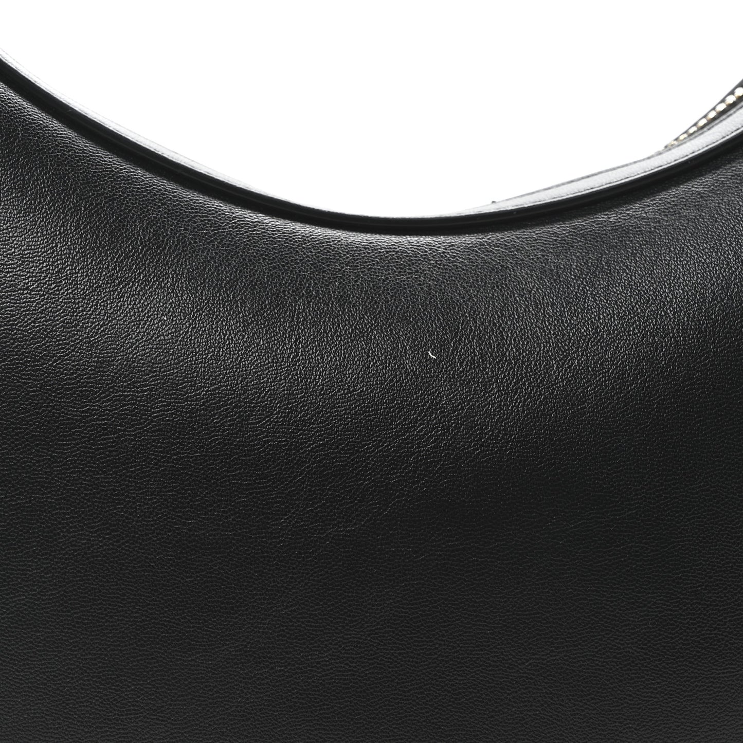 Smooth Calfskin Hula Hoop Shoulder Bag Black