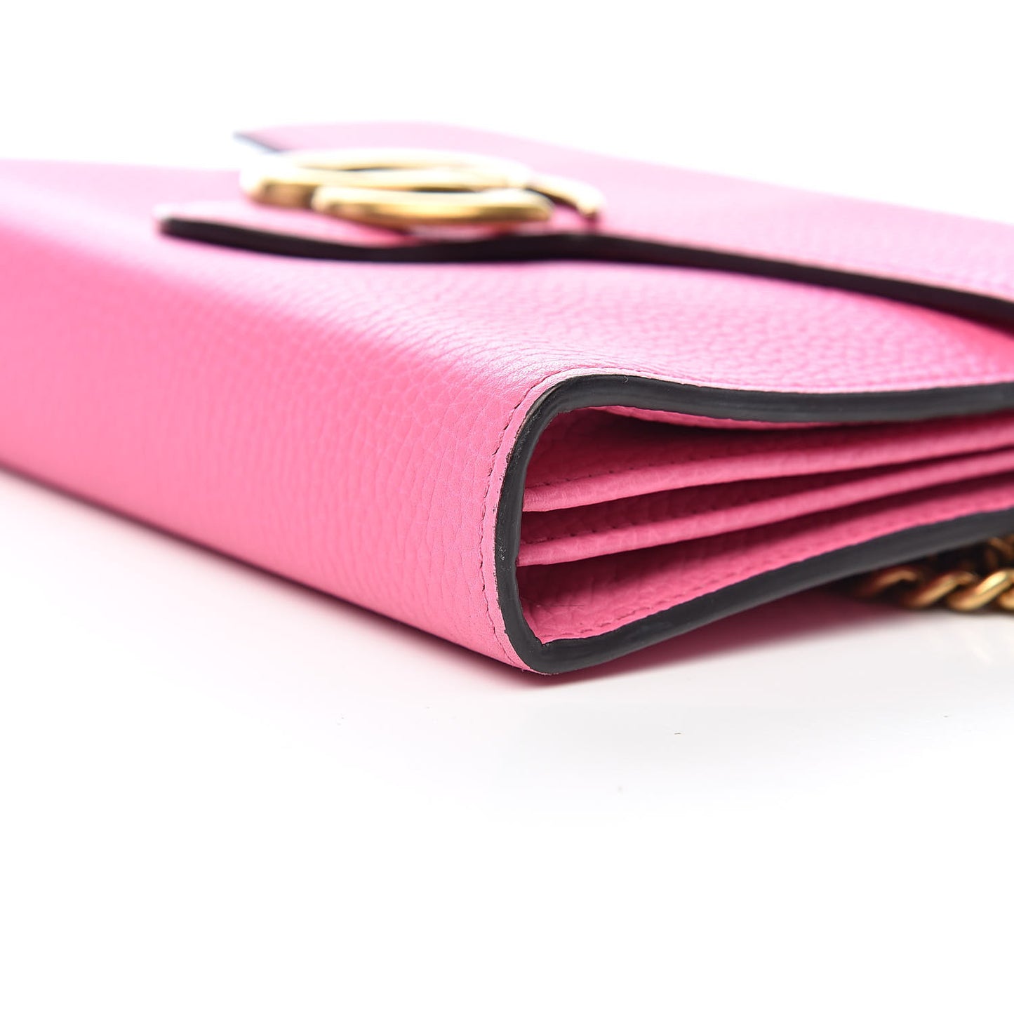 Cellarius Calfskin GG Marmont Chain Wallet Pink Tropical Flower