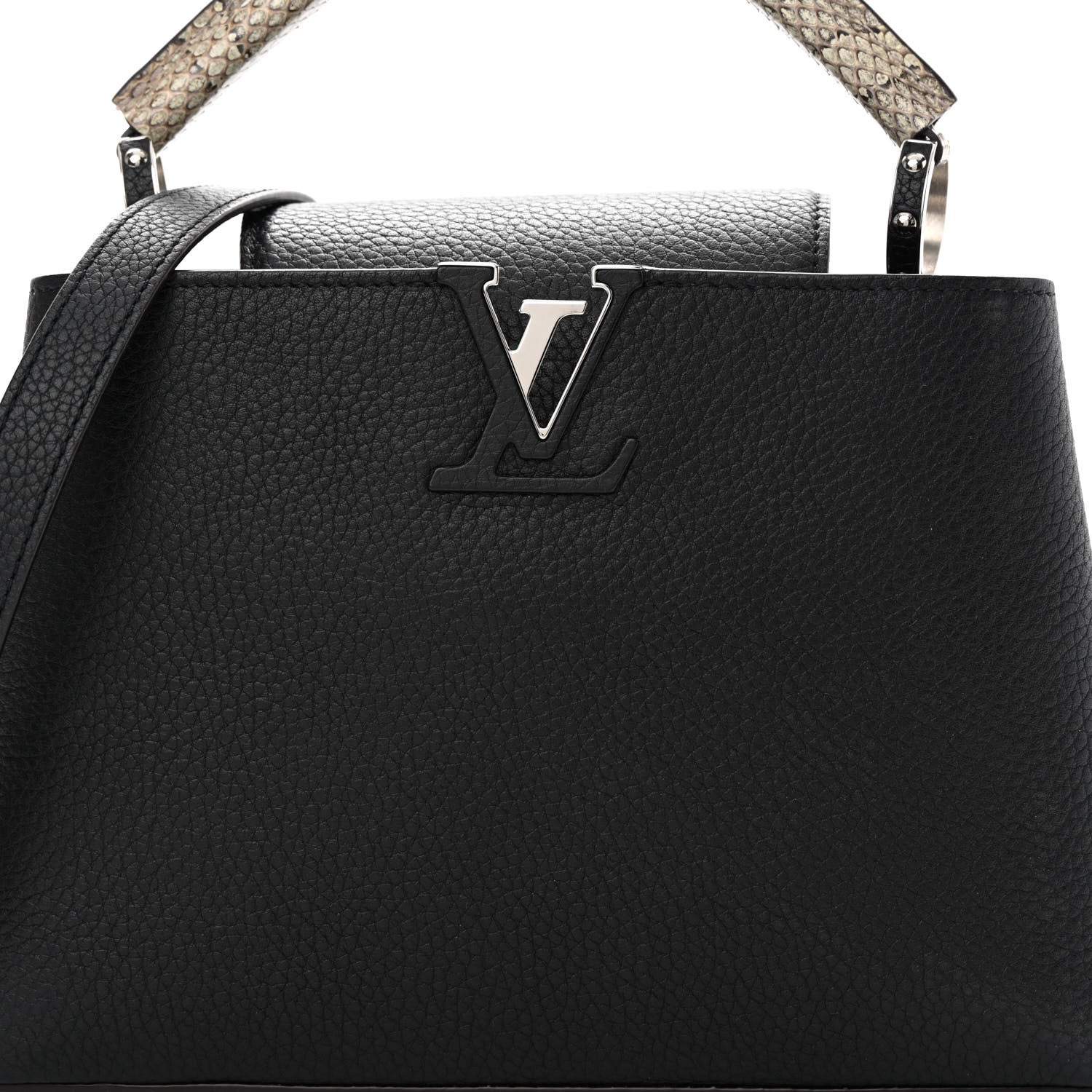 Louis Vuitton Taurillon Ayers Capucines BB Black 8 of 11