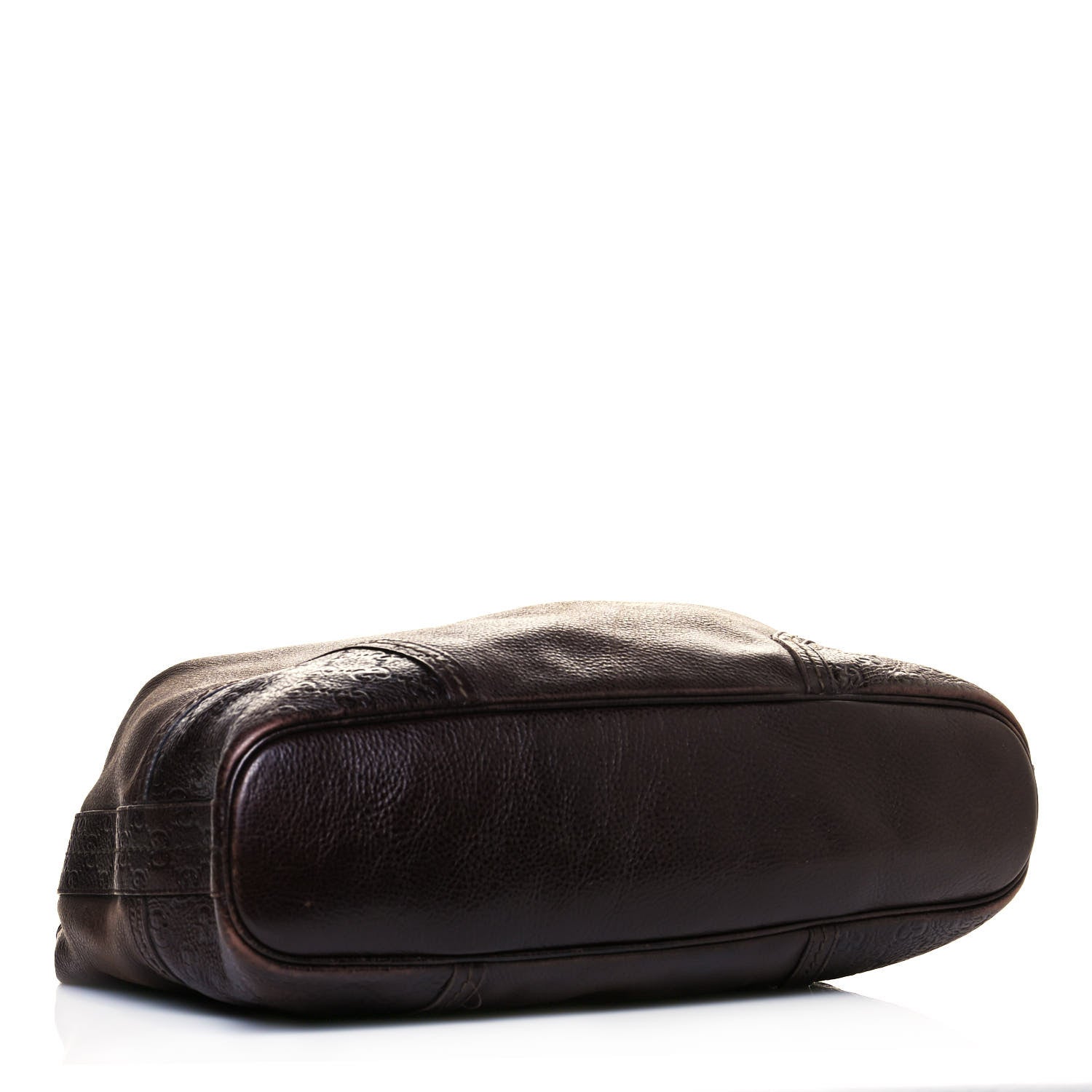 Gucci Calfskin Guccissima Trim Large Signoria Hobo Dark Brown 5 of 18