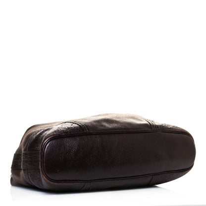Gucci Calfskin Guccissima Trim Large Signoria Hobo Dark Brown 5 of 18