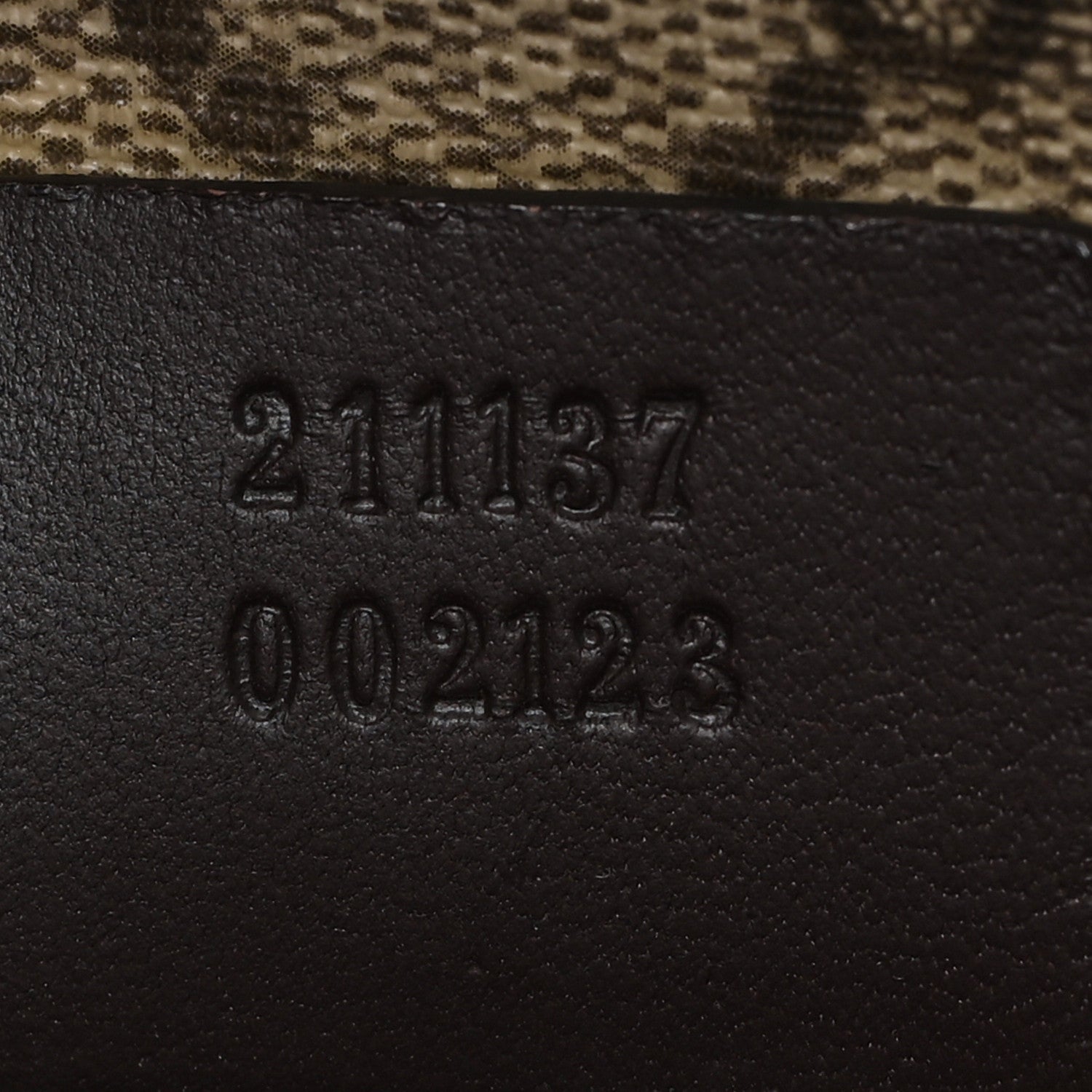 Gucci GG Supreme Monogram Medium Zippered Shopping Tote Dark Brown 7 of 10