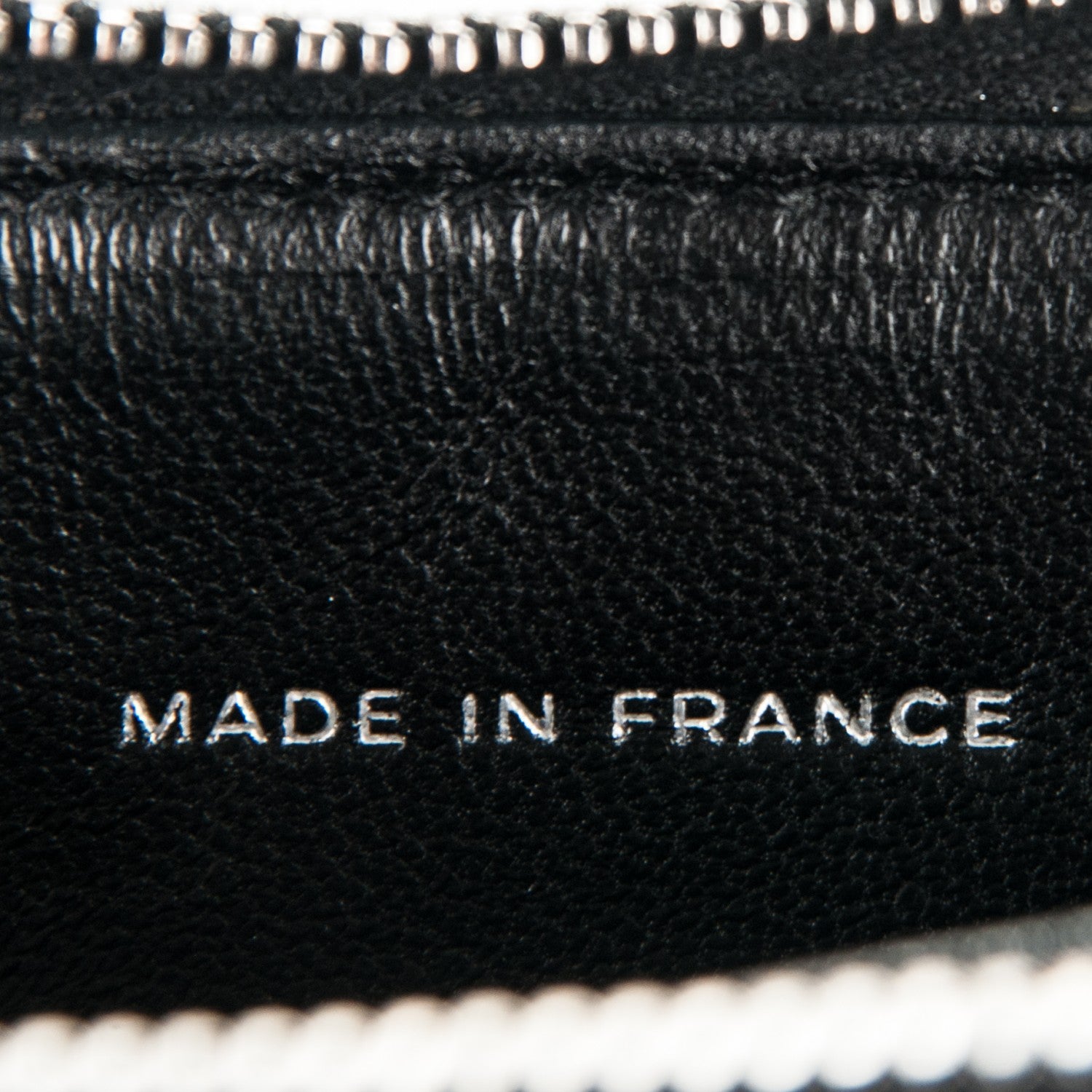 Chanel Lambskin Quilted Zip Around Card Holder Black 7 of 9