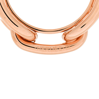 Hermes Plated Brass Regate Scarf Ring Plaqué Or Rose 3 of 5
