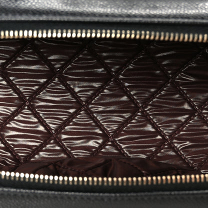 Chanel Caviar Quilted Toiletry Case With Chain Black 5 of 9