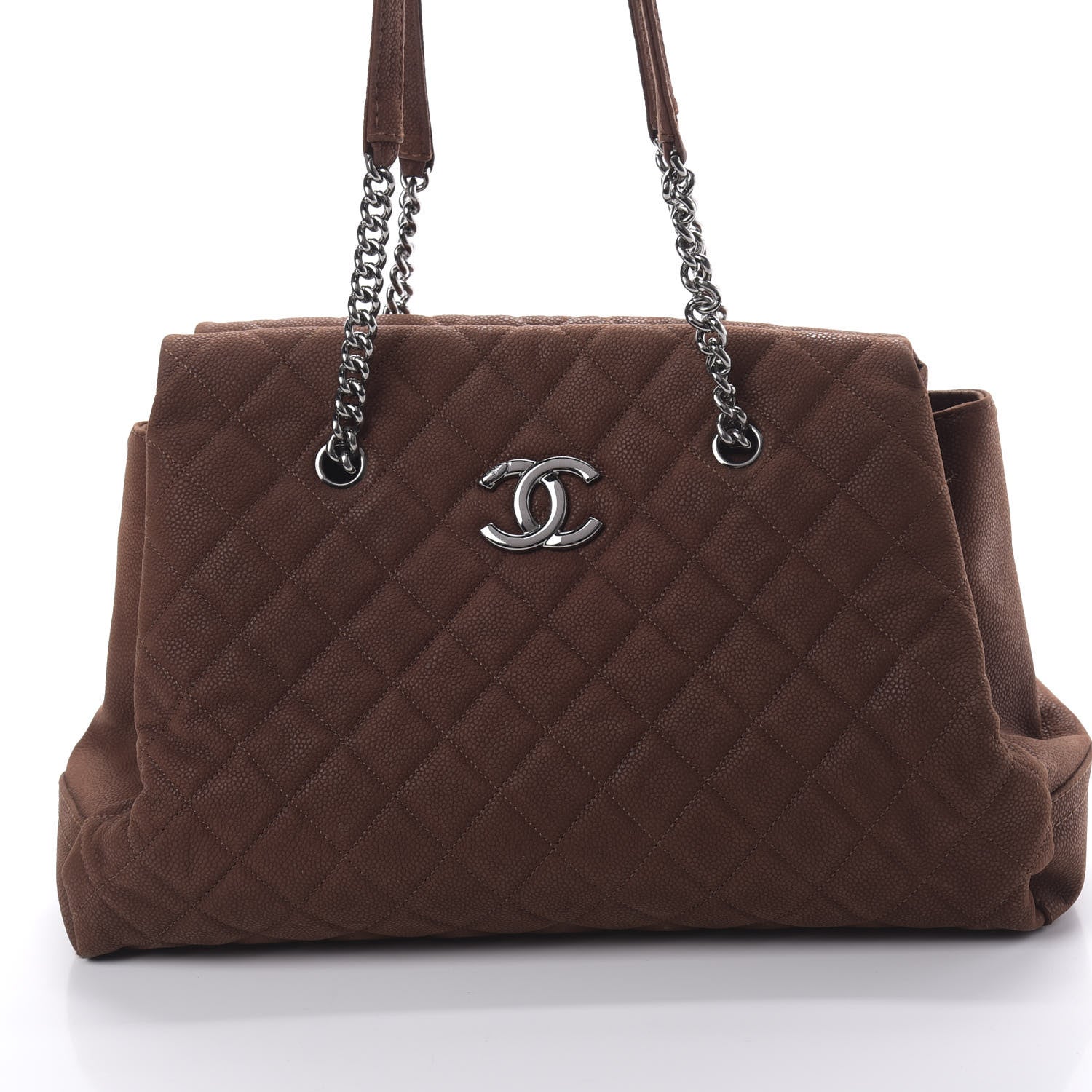 Chanel Iridescent Caviar Quilted Shoulder Bag Brown 8 of 12