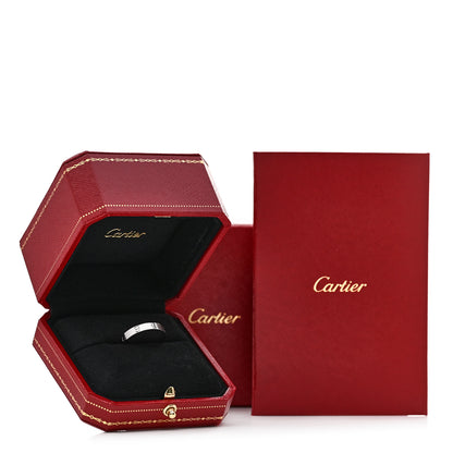 Cartier 18K White Gold 3.5mm LOVE Wedding Band Ring 58 8.5 5 of 5