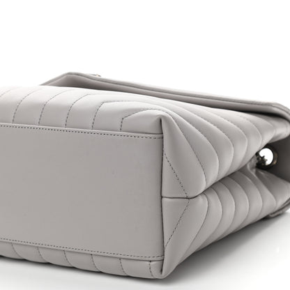 Saint Laurent Calfskin Y Quilted Monogram Medium Loulou Chain Satchel Granite 9 of 9