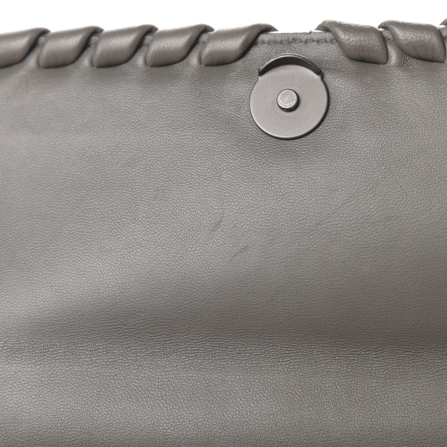 Nappa Intrecciato Baby Olimpia Shoulder Bag Steel
