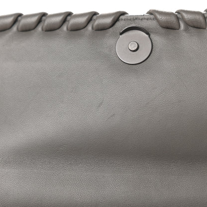 Bottega Veneta Nappa Intrecciato Baby Olimpia Shoulder Bag Steel 12 of 13