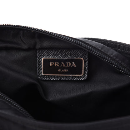 Prada Nylon Flat Messenger Bag Black 8 of 10